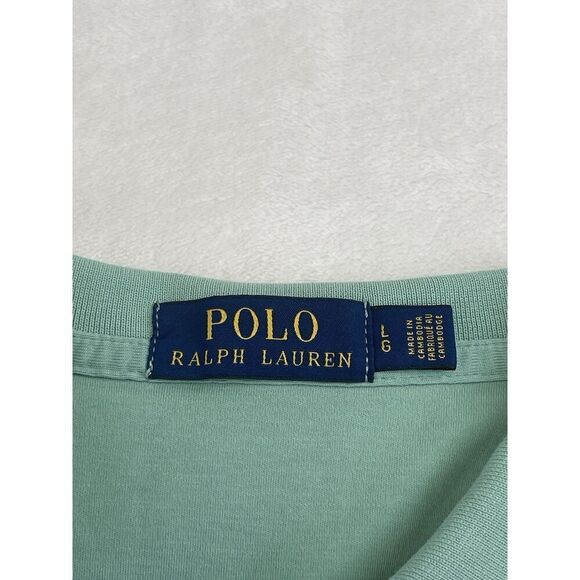 POLO RALPH LAUREN CLASSIC FIT 100% COTTON SMOOTH KNIT SHIRT SAGE GREEN Sz XL - Picture 4 of 9